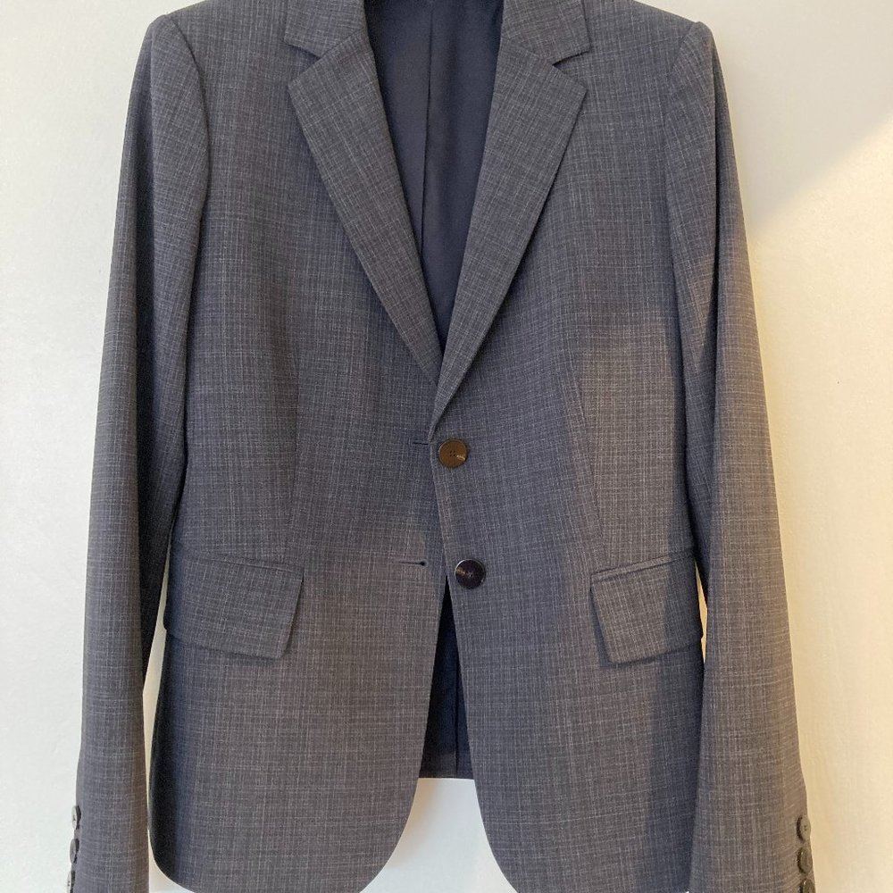 Theory Pantsuit in Good Wool (Size 2) - Carissa Blazer - Trecca Pants - Pristine